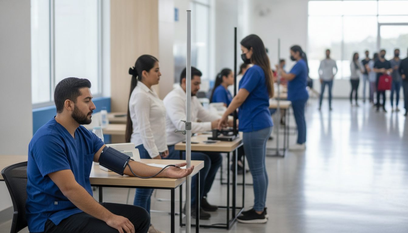 Médica de SEMSA en consulta